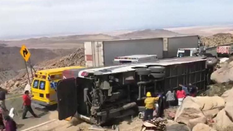 Accidente En La Rumorosa Reportan Heridos De Gravedad