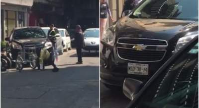 'LordAraña' atropella a mujer policía para no pagar estacionamiento