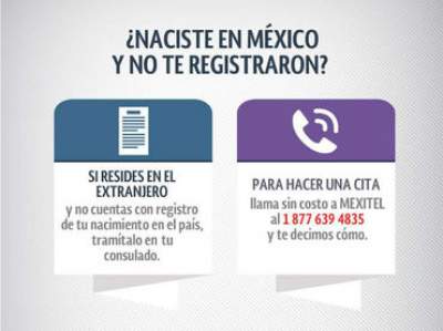 Migrantes mexicanos sin acta podrán registrarse en el exterior