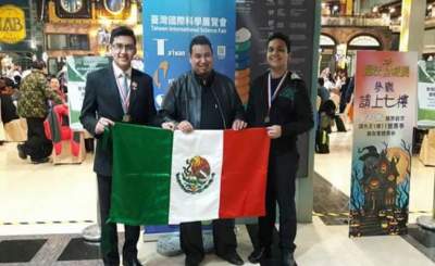 Alumnos de Tamaulipas triunfan en Feria de Ciencias en Taiwán
