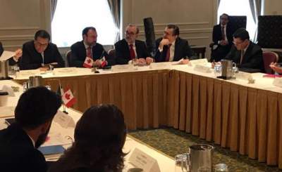 Videgaray y Guajardo se reúnen con empresarios y políticos en Canadá