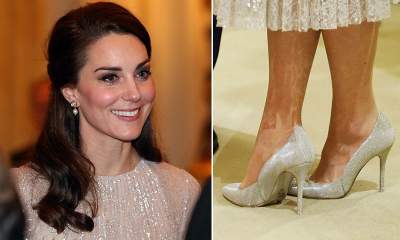 La Duquesa de Cambridge y sus zapatos estilo Cenicienta