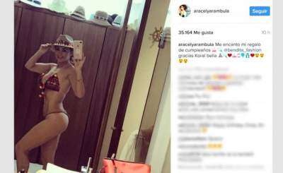 Aracely Arámbula festeja sus 42 años con foto en bikini