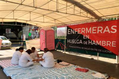 Otra enfermera se suma a huelga de hambre en Chiapas; van 7