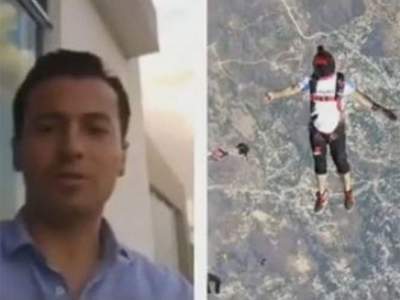Muere paracaidista mexicano en ensayo para récord mundial