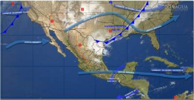 Se divide el país entre el calor, las lluvias y los fuertes vientos