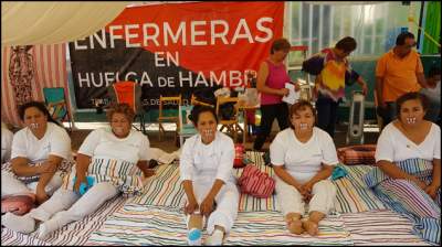 Enfermeras de Chiapas concluyen huelga de hambre