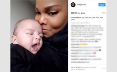 Janet Jackson y la primera foto de su hijo