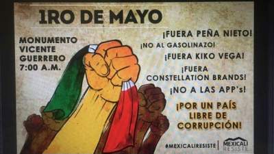 Anuncian nueva “Mega Marcha” en Mexicali el próximo 1 de Mayo