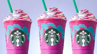 Starbucks lanza frappuccino "Unicornio": 58 g de azúcar y 500 cal.