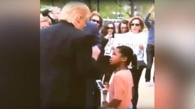Una niña regaña a 'Donald Trump' de esta forma y se vuelve viral