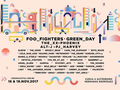 Foo Fighters vuelve a México; tocarán en el Corona Capital 2017