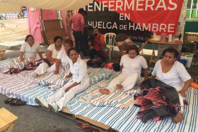 Reportan en estado crítico a enfermera en huelga de hambre en Chiapas