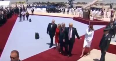 Melania rechaza a Trump durante gira por Israel