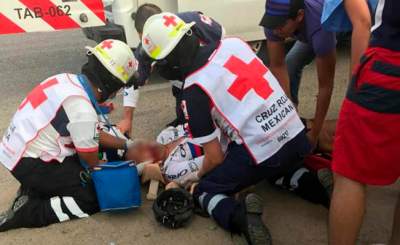 Reportan grave a ciclista atropellado en carretera de Tabasco