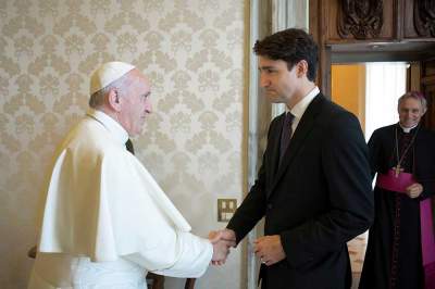 El Papa recibe a Justin Trudeau; analizan crisis en Medio Oriente