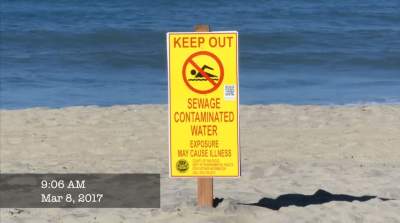 Otra vez cierran playas de SD por derrame de aguas negras en Tijuana