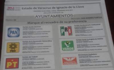  Detienen a hombre con boletas electorales en Veracruz
