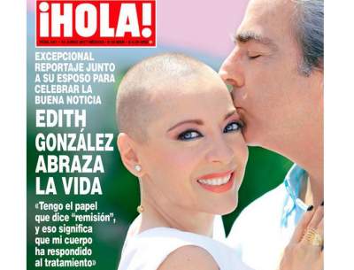 Edith González responde al tratamiento contra el cáncer