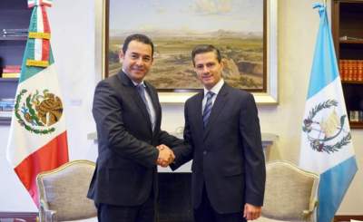 Llega Peña Nieto a Guatemala para visita de Estado