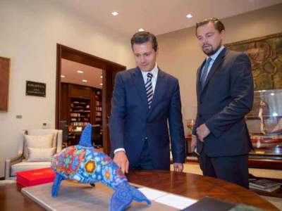 Peña Nieto se reúne con DiCaprio en Los Pinos