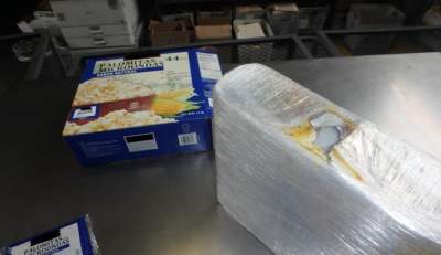 Mujer intentó cruzar metanfetaminas en cajas de palomitas en SanYsidro