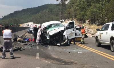 Mueren en accidente carretero 6 personas, entre ellos 2 niños