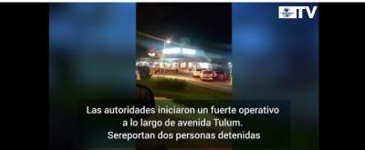Registran persecución y balacera en centro de Cancún