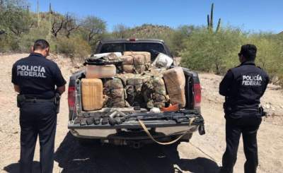 Aseguran a siete con armas y droga en Sonora
