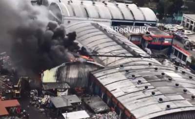 Se incendia fábrica recicladora en la Gustavo A. Madero