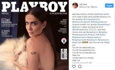 Celia Lora se desnuda otra vez en "Playboy"