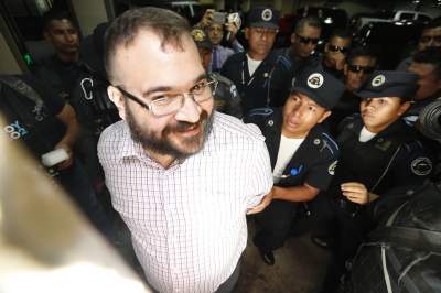 Llega Duarte a Tribunal para comparecer por extradición a México