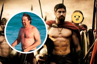 Gerard Butler luce barriga