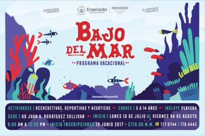 Invitan a programa vacacional “Bajo del Mar” en Ensenada