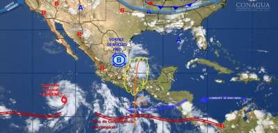 Tormenta tropical Eugene gana fuerza frente a México