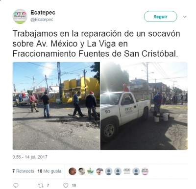 Se registra un nuevo socavón en Ecatepec 