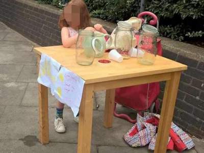 Multan a niña por vender limonada en Londres