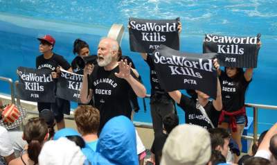 James Cromwell arrestado en una protesta en SeaWorld
