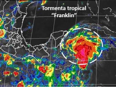  Quintana Roo emite alerta amarilla ante proximidad de "Franklin"