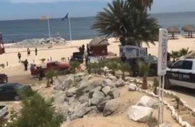 Balacera en playa de Los Cabos deja 3 muertos