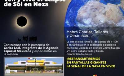 Nezahualcóyotl alista pantallas para ver eclipse solar