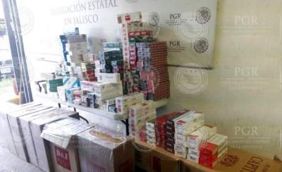 Asegura PGR 123 mil cigarros de procedencia ilícita en Jalisco