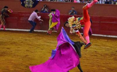 Dan aparatosa cornada a torero en SLP