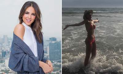 Eiza González se convierte en la espectacular chica del bikini ¡rojo!