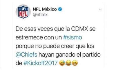 La broma de mal gusto de la NFL México en relación con el sismo 