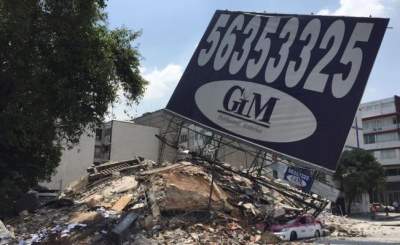 Reportan derrumbes en CDMX y Morelos