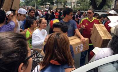  Venezolanos llevan ayuda humanitaria en solidaridad con México