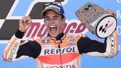 Márquez gana el GP de Aragón y es líder del Mundial de MotoGP
