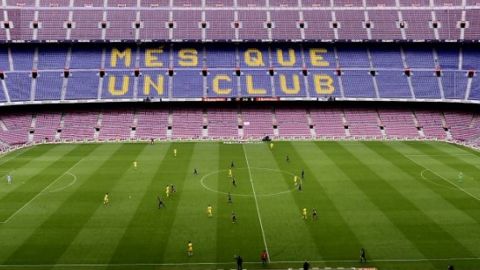 Barcelona vence a Las Palmas en partido jugado en el Camp Nou sin espectadores