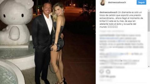 Novia de Luis Miguel le dedica mensaje de apoyo